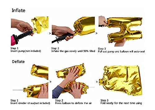 Decoration Happy Birthday Foil Balloon Pack of 13 Letters - Image 4