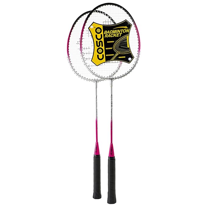 Cosco CB85 Sports Badminton Racquet Pink & Silver (Pack of: 2)
